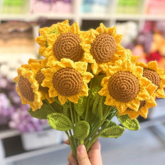 Sunflower Crochet Flowers - Handmade Beauty!