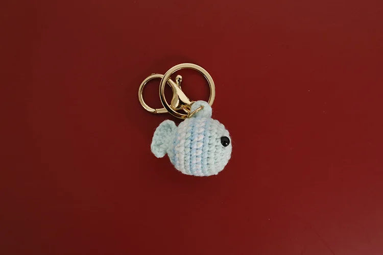 Handmade Crocheted Small Fish Keychain/Charm
