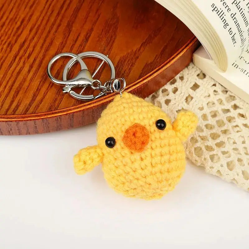 Crochet Keychains Funny Duck Doll Keychain