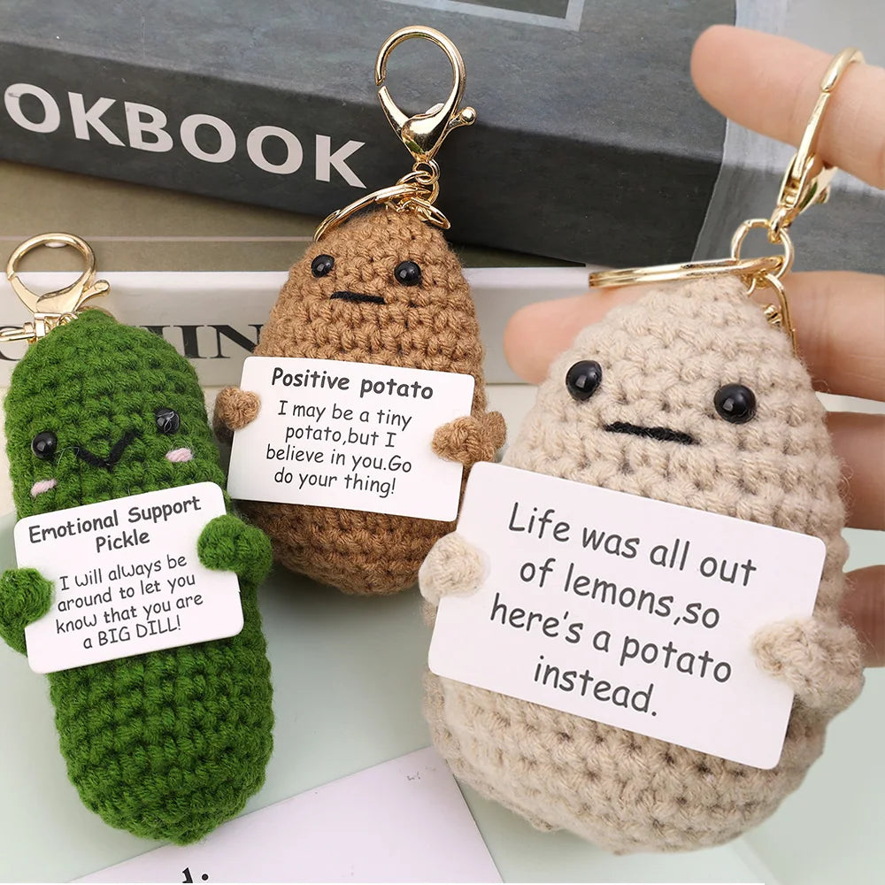 Positive Energy Potato Keychain
