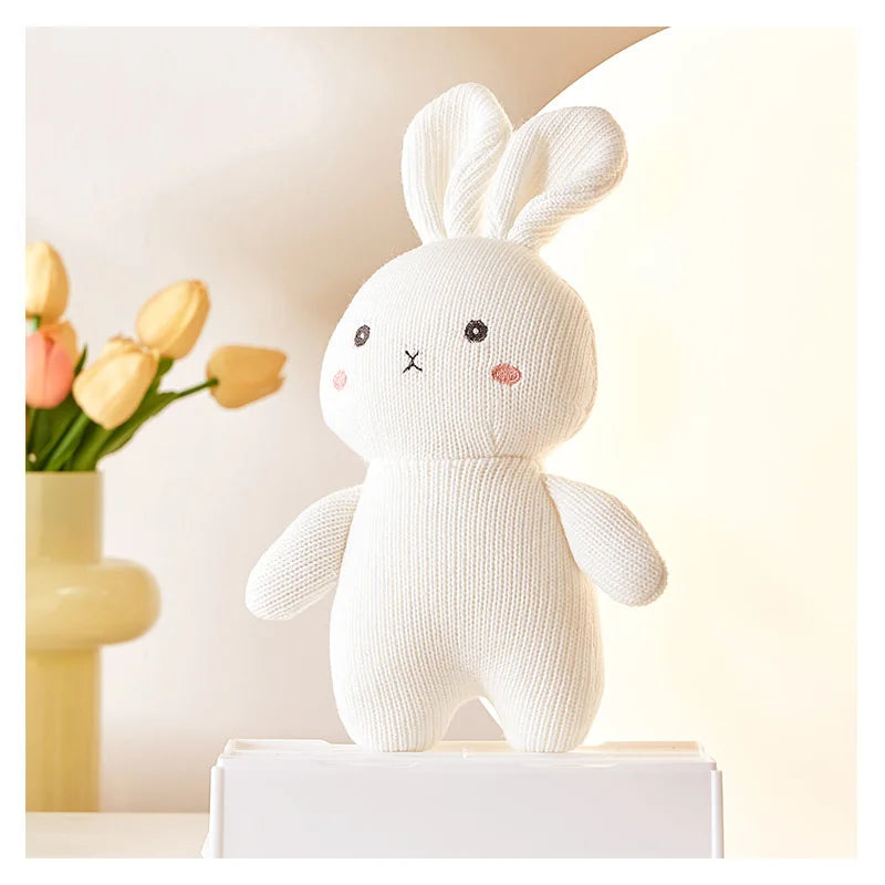Elephant Stuff Plush Toy Handmade Crochet Wool Doll Baby Rattles