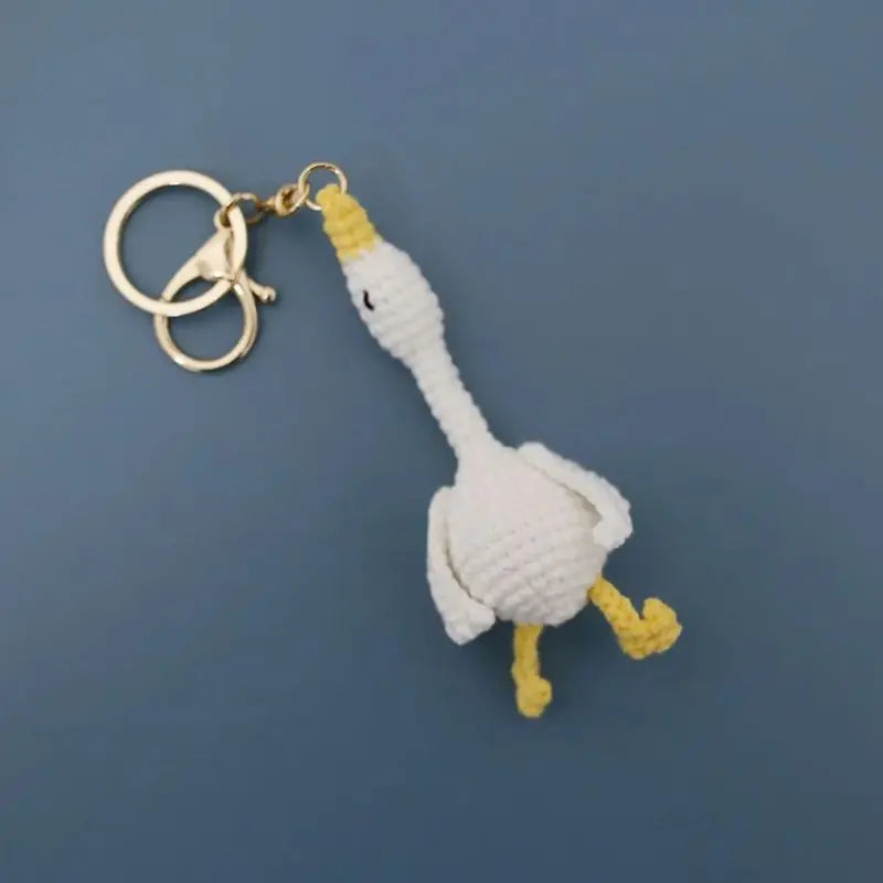 Crochet Keychains Funny Duck Doll Keychain
