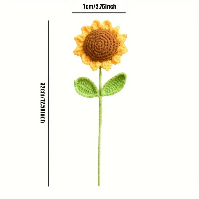 Sunflower Crochet Flowers - Handmade Beauty!