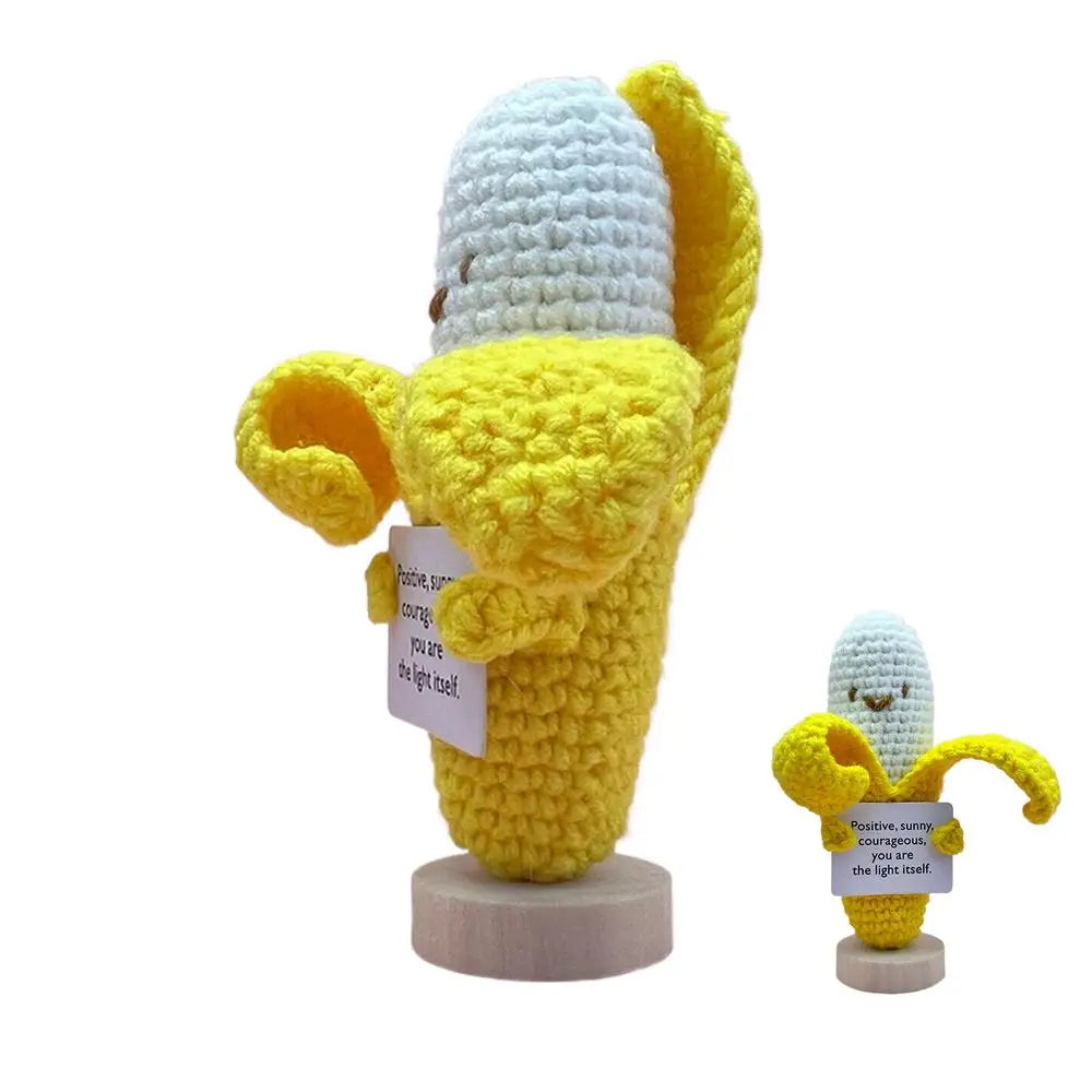 Emotional Support Crochet Positive Mushroom Crochet Mushroom Mushroom Plushie Encouraging Exquisite Decor For Bookshelves Family