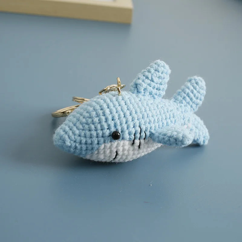 Handmade & Cute Seahorse Crochet Keychain