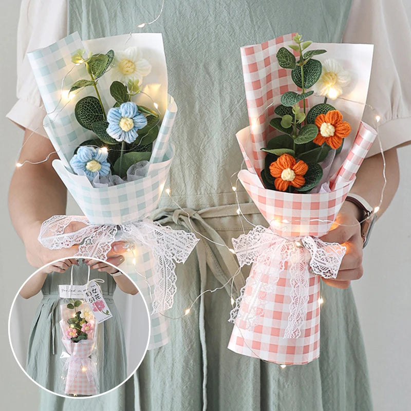 Artificial Crochet Flower Bouquet