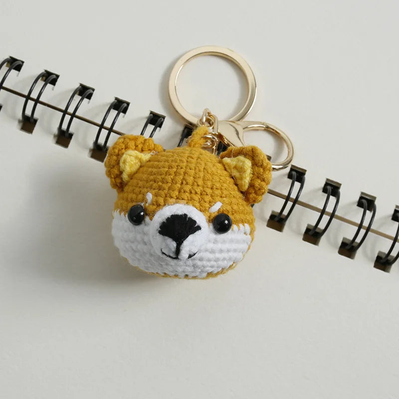 Cat Doll Crochet Keychain - Handmade & Cute