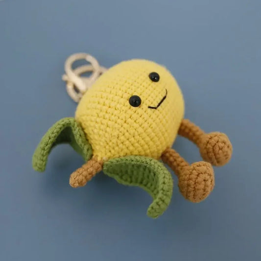 Cute Crochet Fruit Keychain