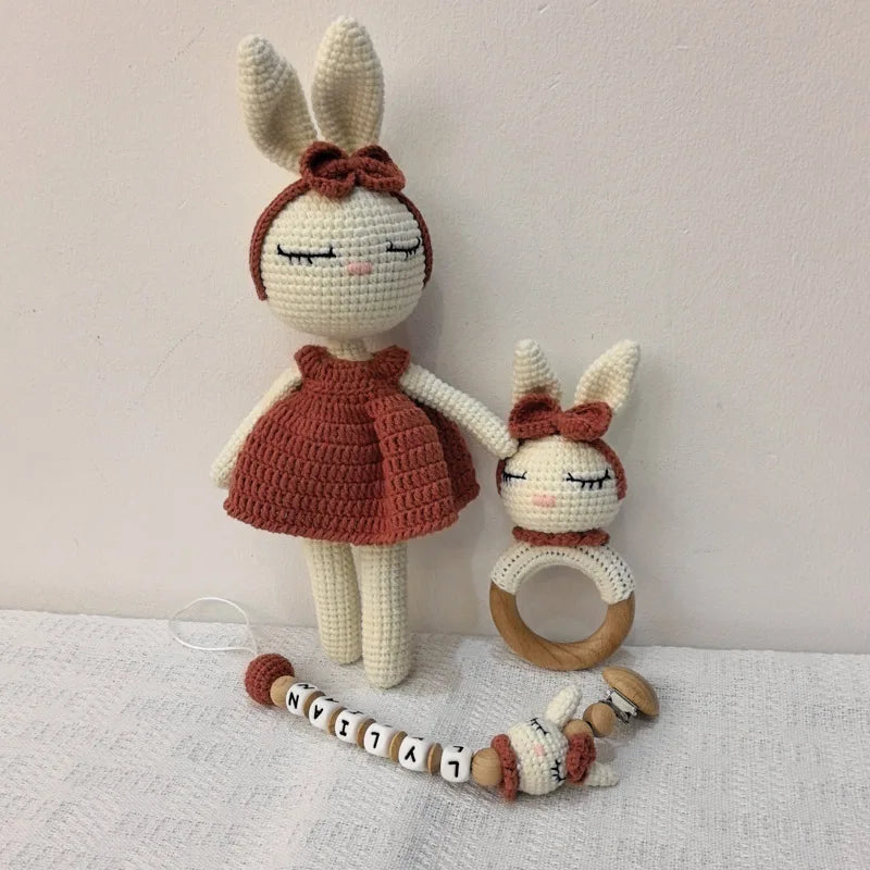 Crochet Bunny Baby Teether