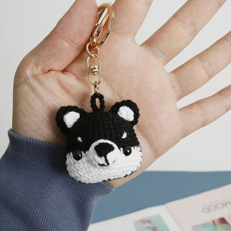 Cat Doll Crochet Keychain - Handmade & Cute