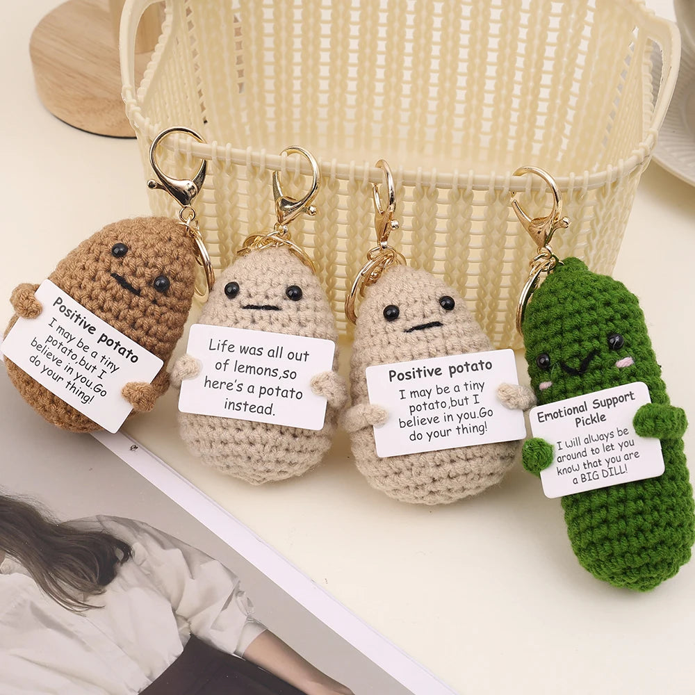 Positive Energy Potato Keychain