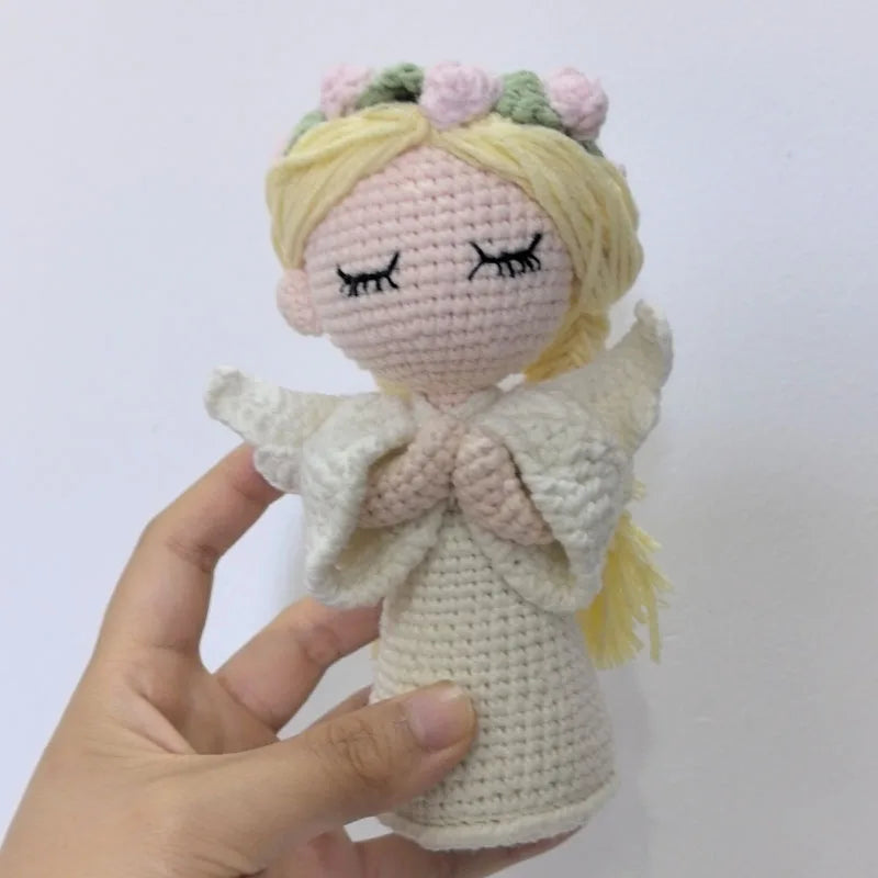 Handmade Crochet Angel with Wing- Plush Toy