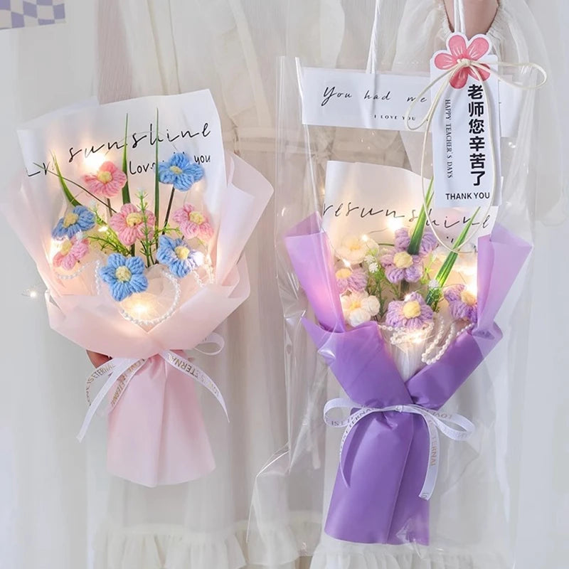 Artificial Crochet Flower Bouquet
