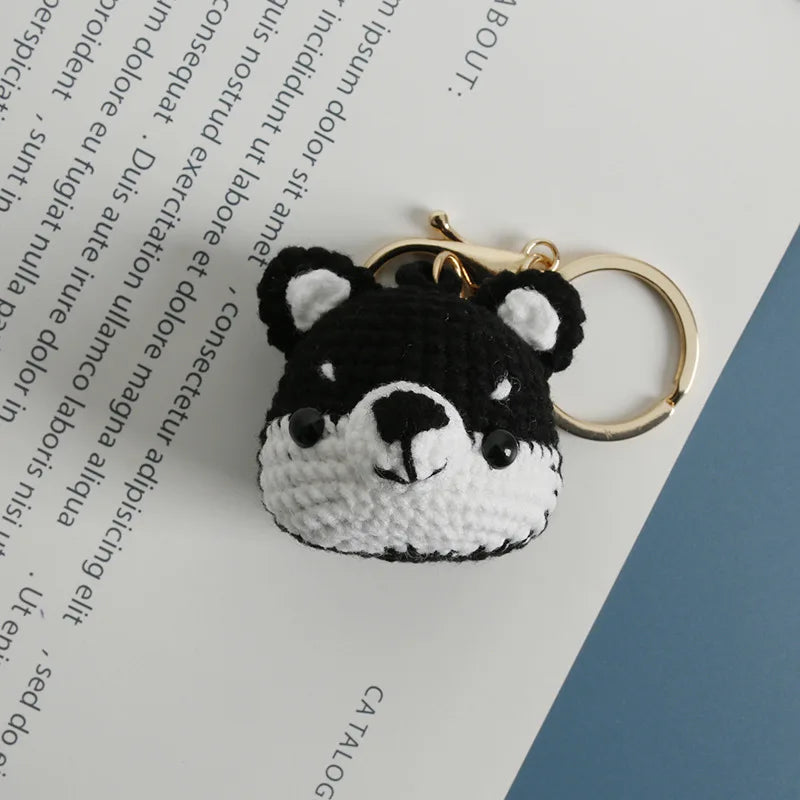 Cat Doll Crochet Keychain - Handmade & Cute