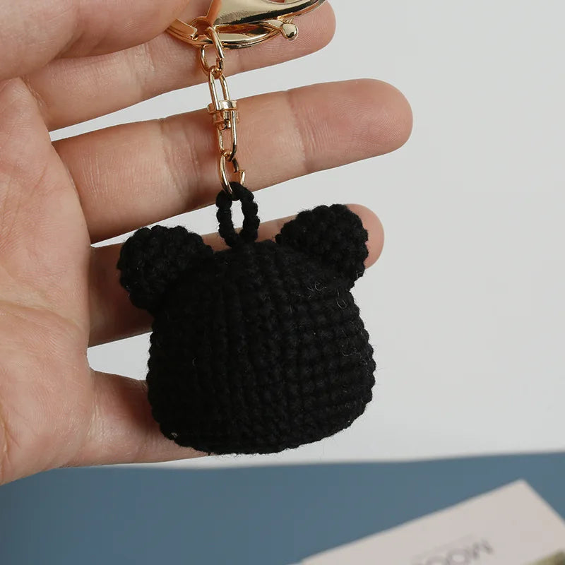 Cat Doll Crochet Keychain - Handmade & Cute