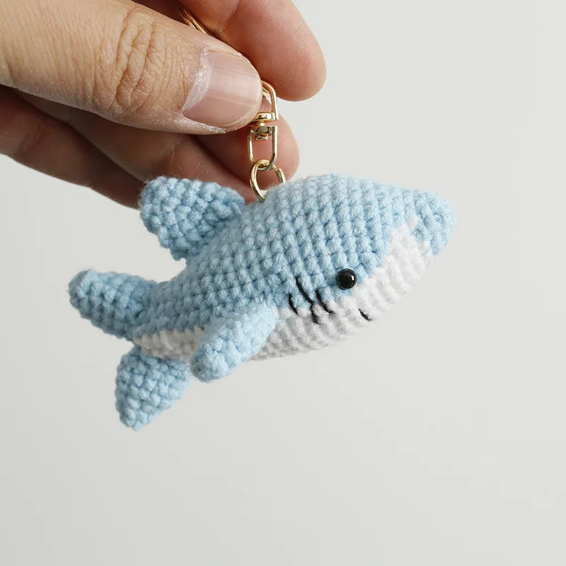 Handmade & Cute Seahorse Crochet Keychain
