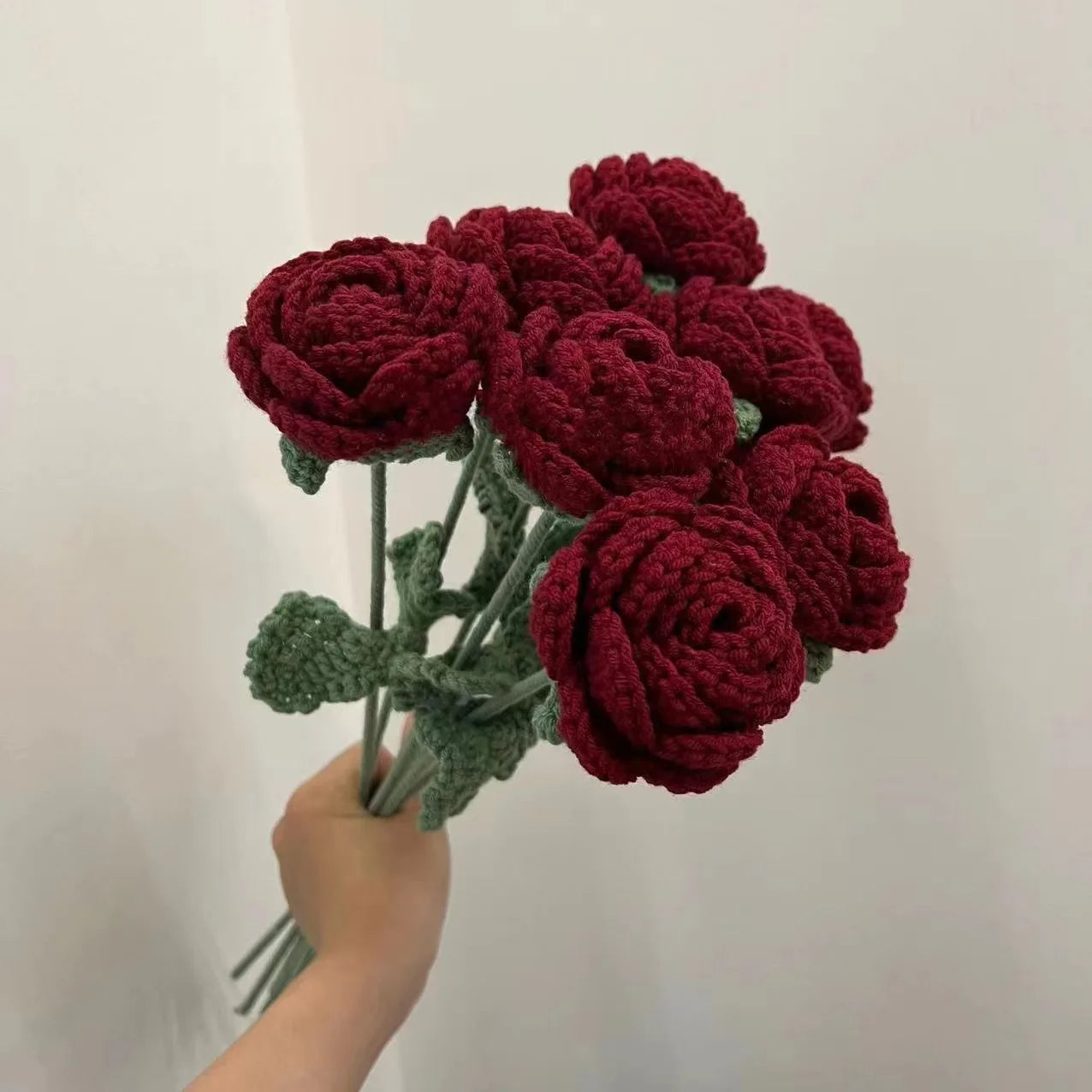 Crochet Rose Bouquet - Handmade & Versatile