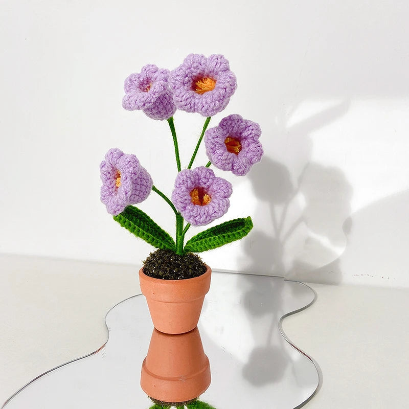 Sunflower Crochet Small Planters- Colorful & Handmade!