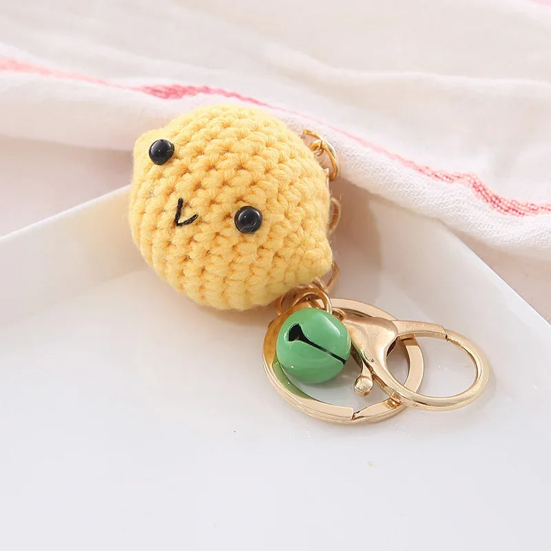 Cute Crochet Fruit Keychain