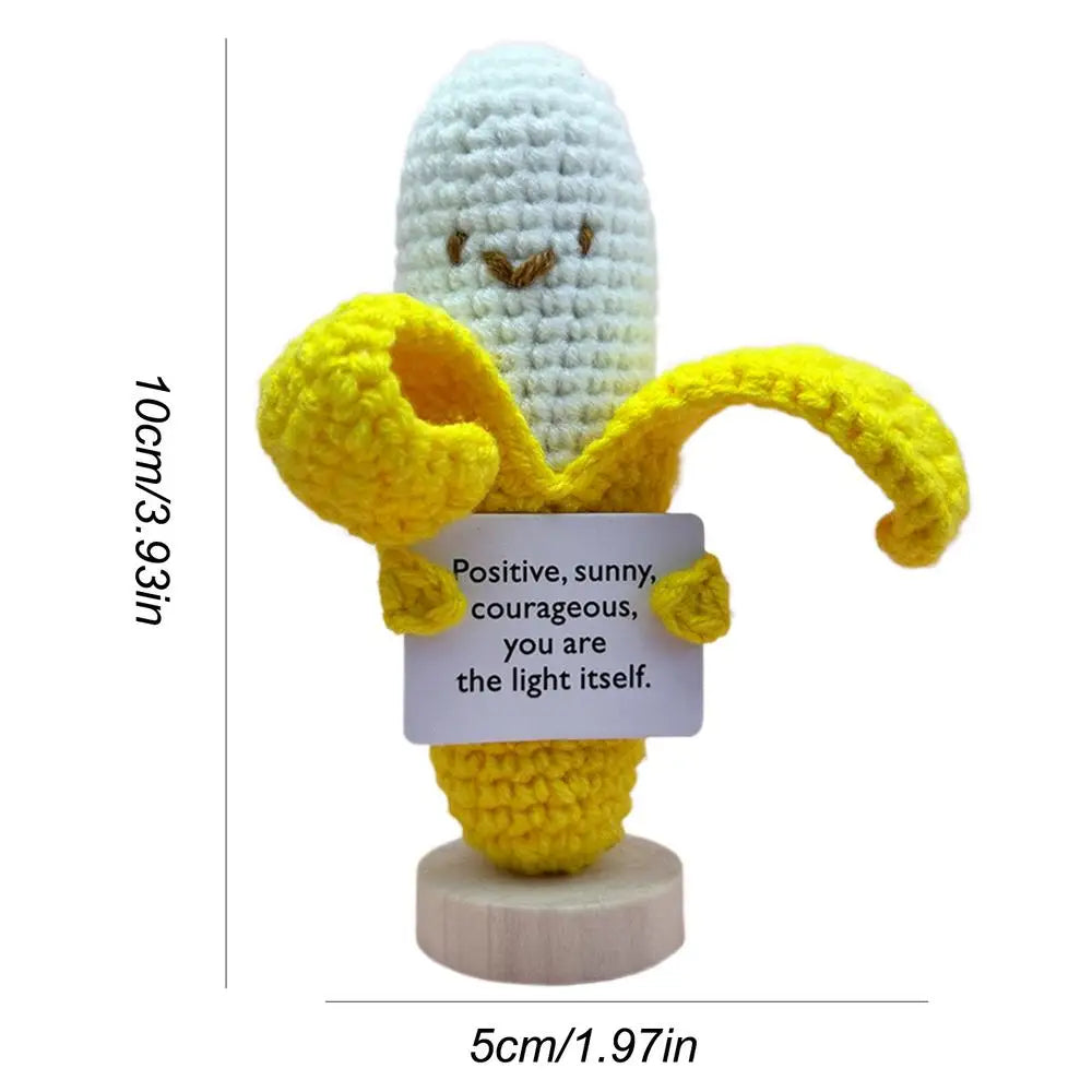 Emotional Support Crochet Positive Mushroom Crochet Mushroom Mushroom Plushie Encouraging Exquisite Decor For Bookshelves Family