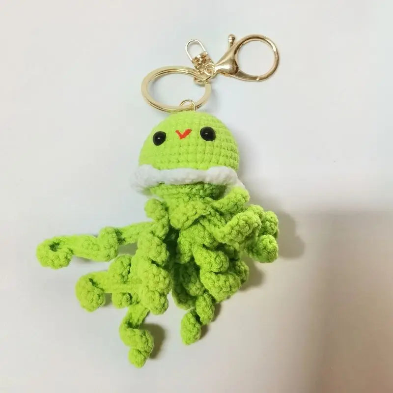Handmade & Cute Seahorse Crochet Keychain