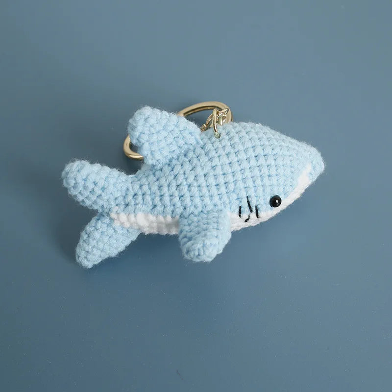 Handmade & Cute Seahorse Crochet Keychain