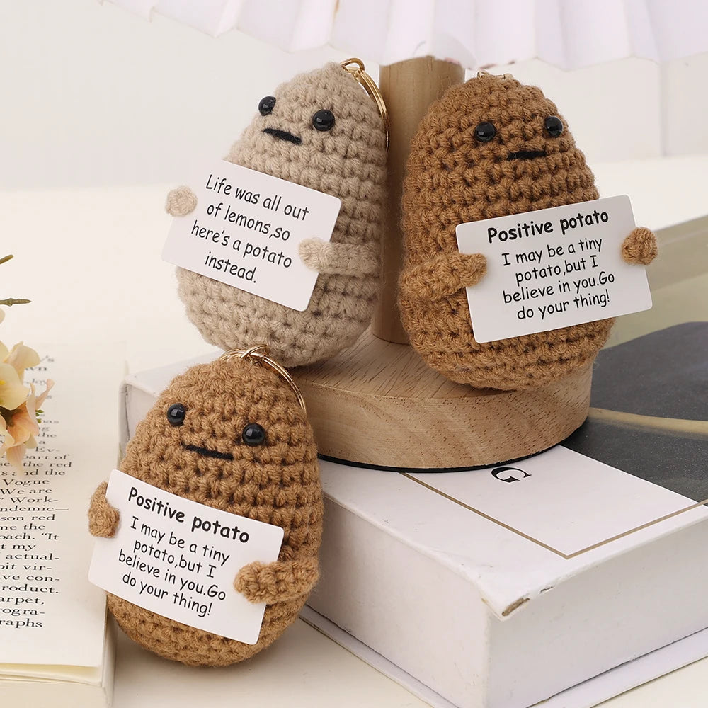 Positive Energy Potato Keychain