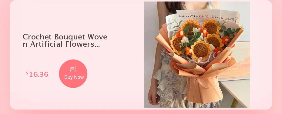 Artificial Crochet Flower Bouquet