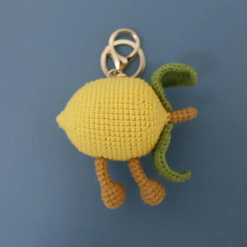 Cute Crochet Fruit Keychain