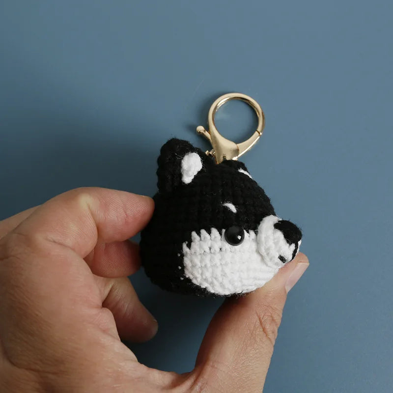 Cat Doll Crochet Keychain - Handmade & Cute