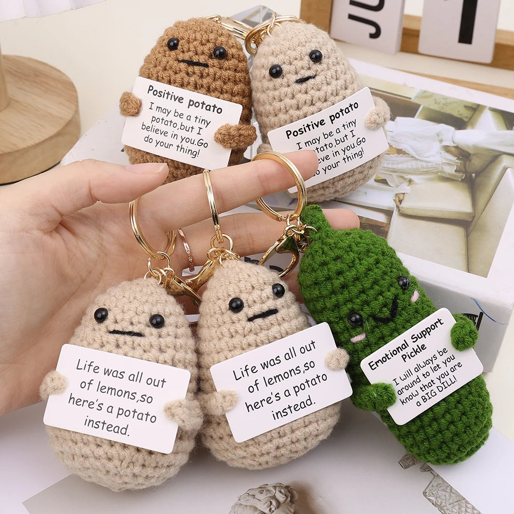 Positive Energy Potato Keychain