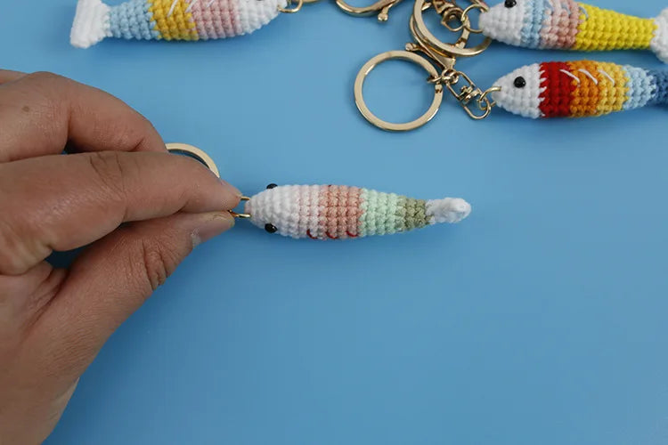 Rainbow Fish Keychain
