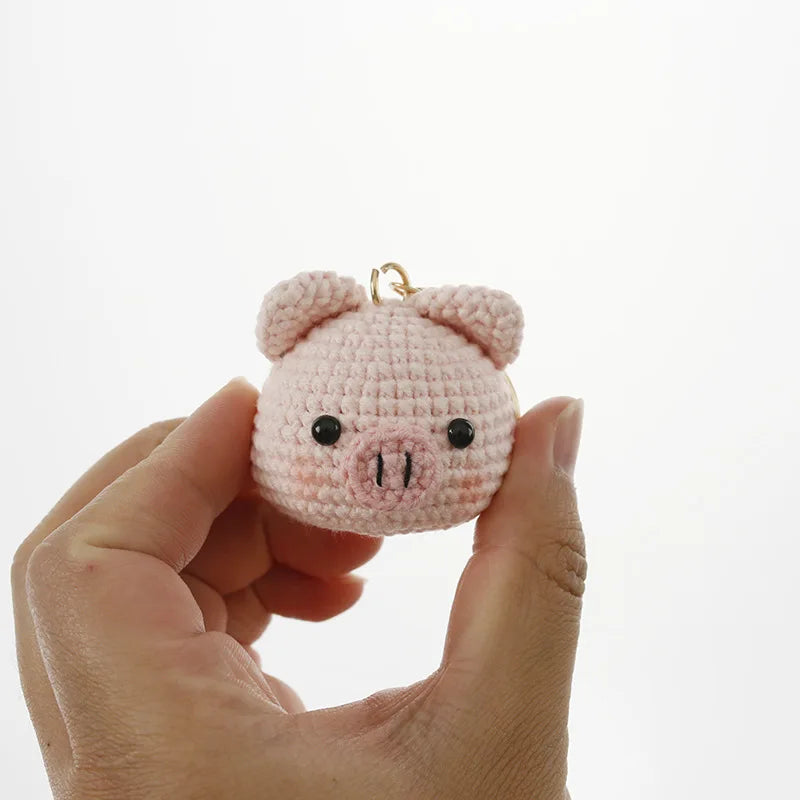Cat Doll Crochet Keychain - Handmade & Cute