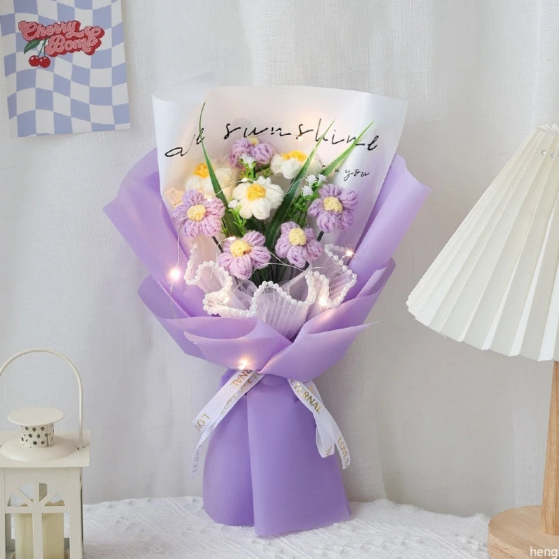 Artificial Crochet Flower Bouquet