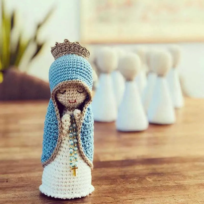 Handmade Crochet Madonna Plush Toy