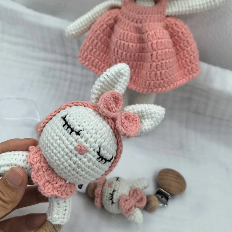 Crochet Bunny Baby Teether