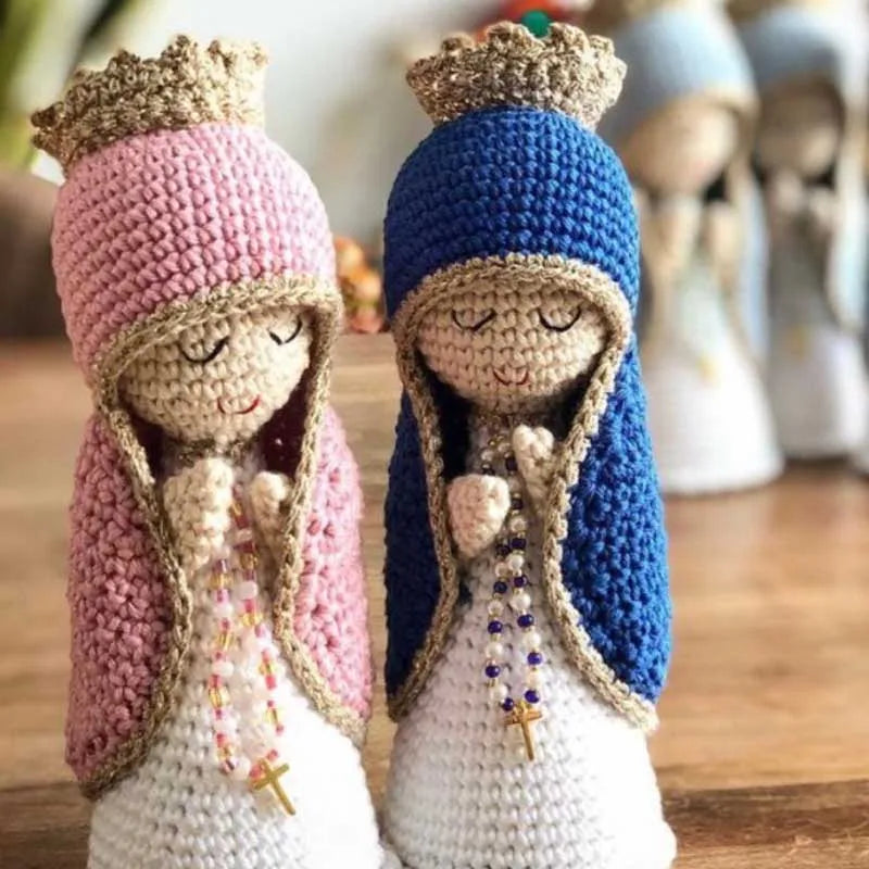 Handmade Crochet Madonna Plush Toy