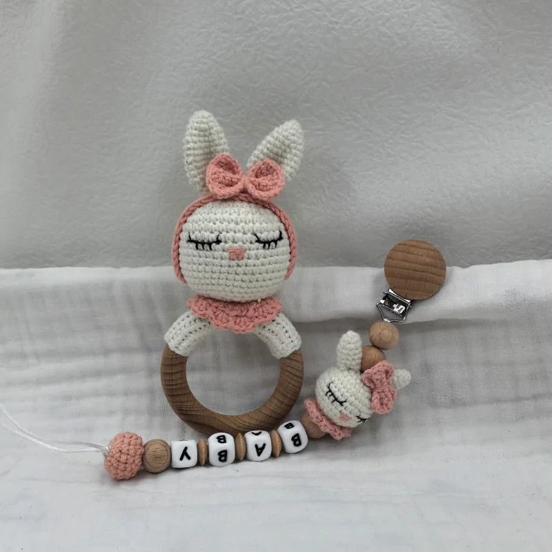 Crochet Bunny Baby Teether