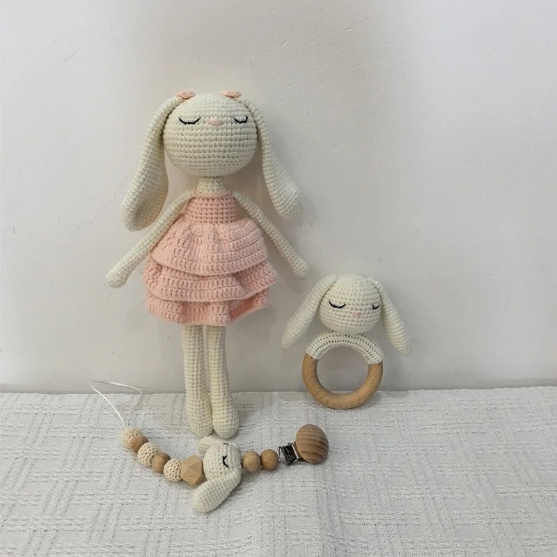 Crochet Bunny Baby Teether