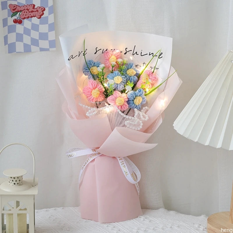 Artificial Crochet Flower Bouquet