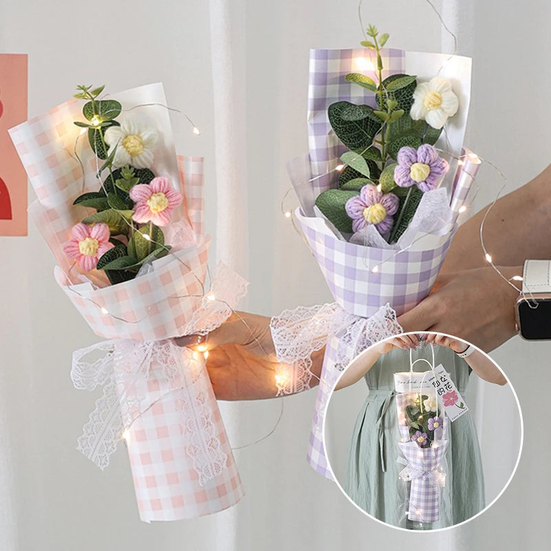 Artificial Crochet Flower Bouquet