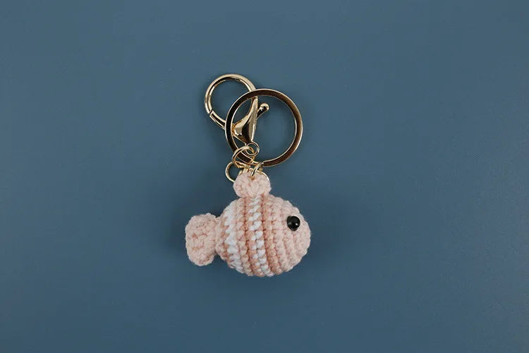 Handmade Crocheted Small Fish Keychain/Charm